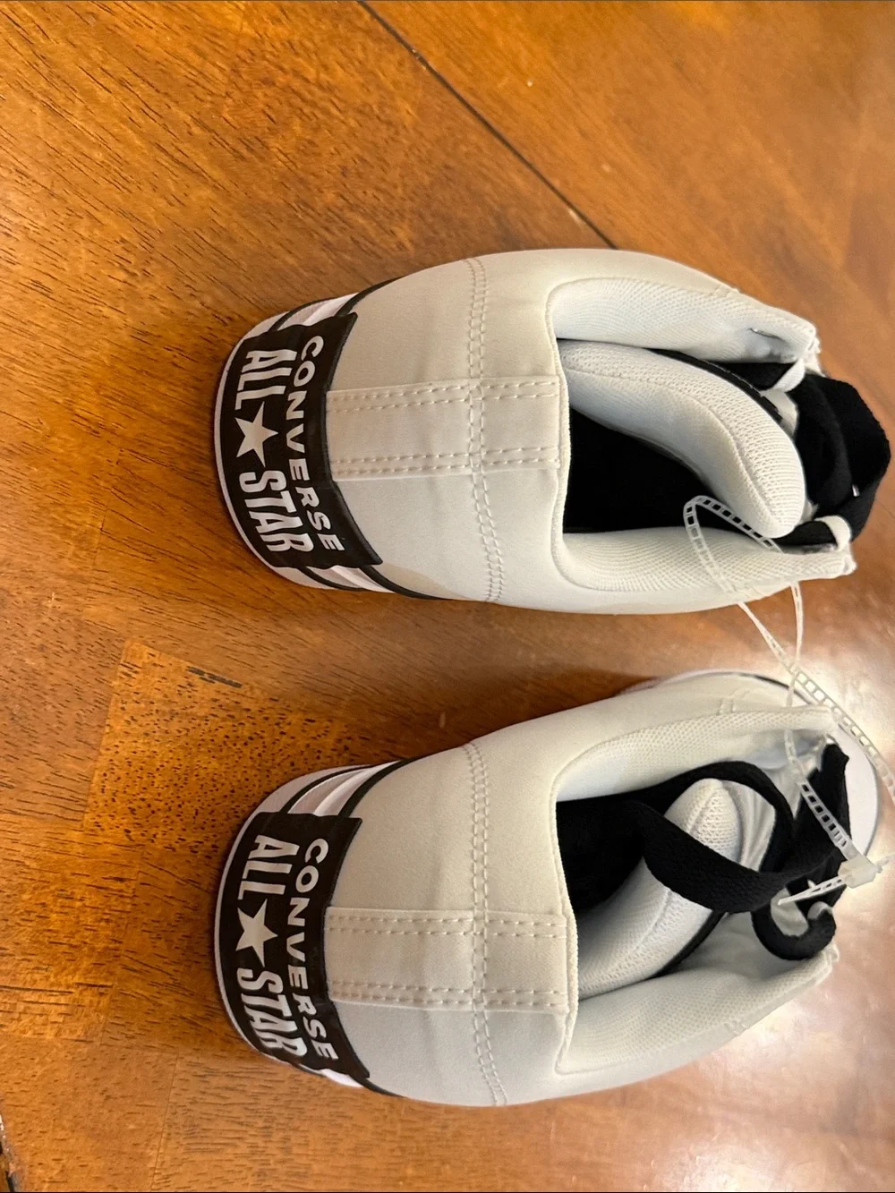 Converse White Low-Top Sneakers with Black Accents size 13 new